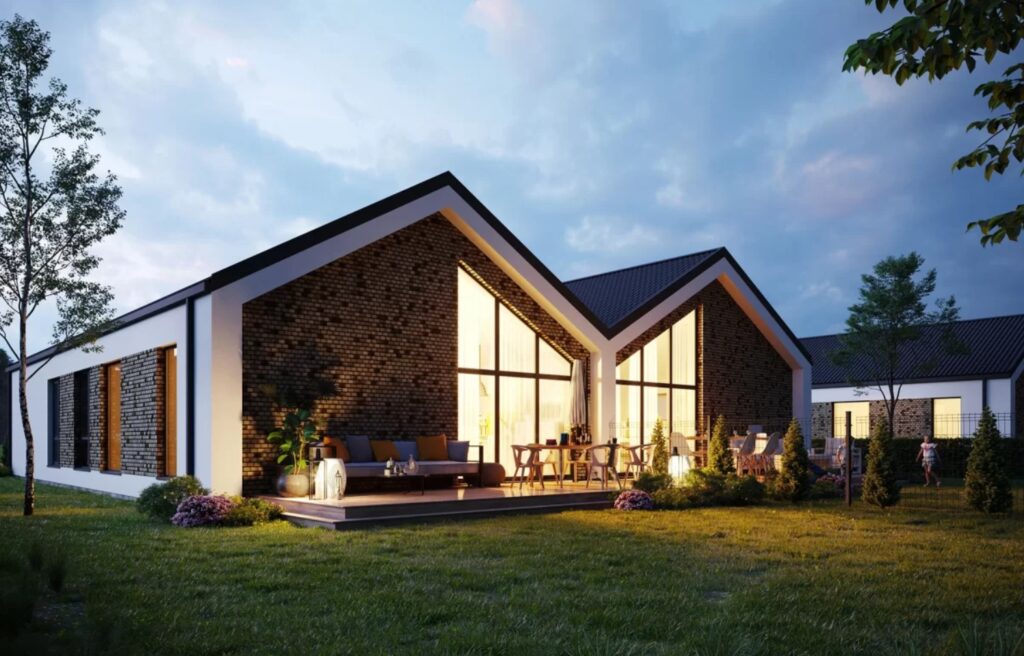 Vorupės namai (Papiškių g., Vorupės g.) (Vorupės g. 66, 68, 74, 76, Papiškių g. 45, 47, 49, 51) - Row housing - visualization