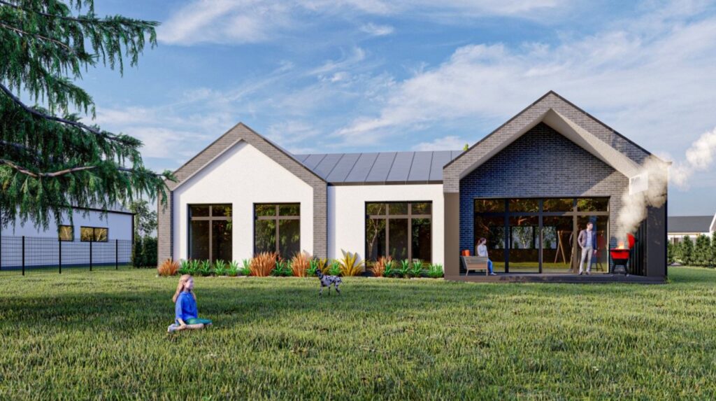 Vorupės namai (Papiškių g., Vorupės g.) (Vorupės g. 66, 68, 74, 76, Papiškių g. 45, 47, 49, 51) - Row housing - visualization