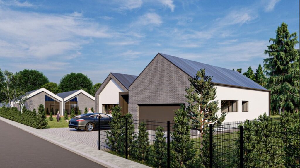 Vorupės namai (Papiškių g., Vorupės g.) (Vorupės g. 66, 68, 74, 76, Papiškių g. 45, 47, 49, 51) - Row housing - visualization