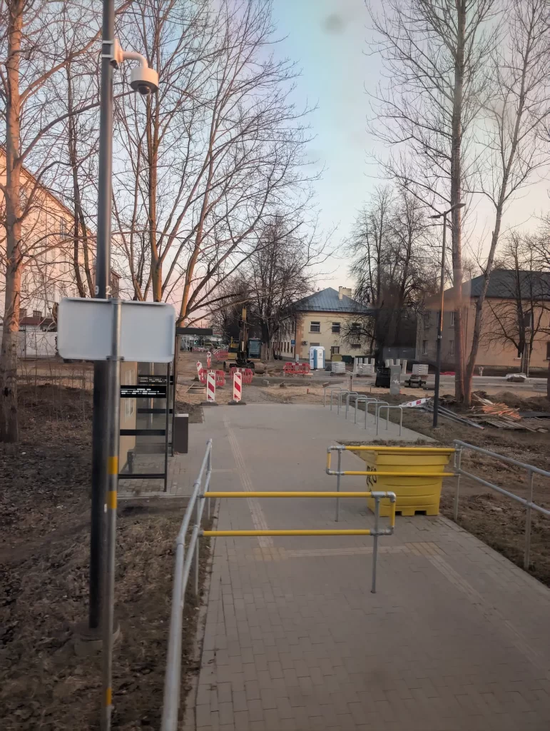 Mobilitātes punkts "Šmerlis (Alfa)" (Bērzpils iela) - Kitas susisiekimo objektas - statybų nuotraukos