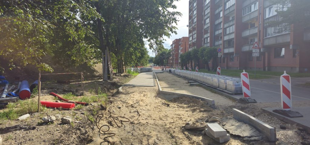 Mobilitātes punkts "Dauderi" (Zāģeru iela) - Citi maršruti - būvdarbu attēli