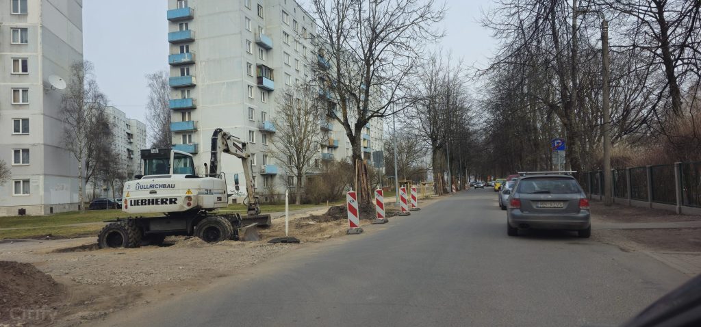 Velosipēdu ceļš Rīga - Babīte - Piņķi (Durbes iela, Jūrmalas gatve, Kurzemes prospekts, Bebru iela, Anniņmuižas bulvāris, Dammes iela, Slokas iela) - Velosipēdu ceļš - būvdarbu attēli