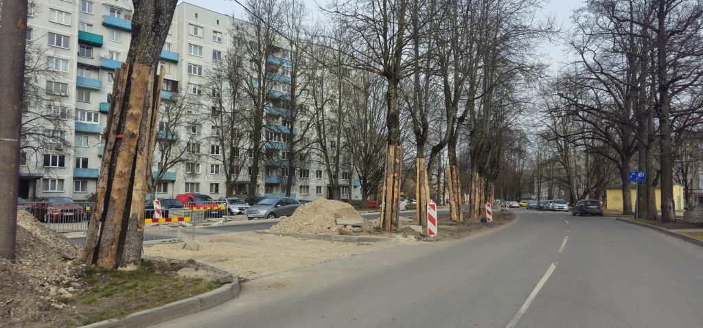 Velosipēdu ceļš Rīga - Babīte - Piņķi (Durbes iela, Jūrmalas gatve, Kurzemes prospekts, Bebru iela, Anniņmuižas bulvāris, Dammes iela, Slokas iela) - Velosipēdu ceļš - būvdarbu attēli