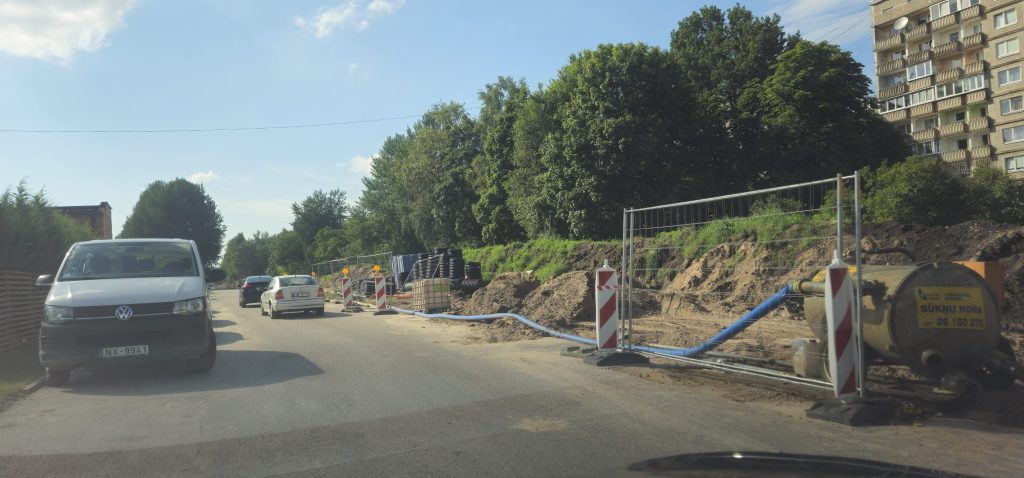 Velosipēdu ceļš Rīga - Ulbroka (Augusta Deglava iela) - Velosipēdu ceļš - būvdarbu attēli
