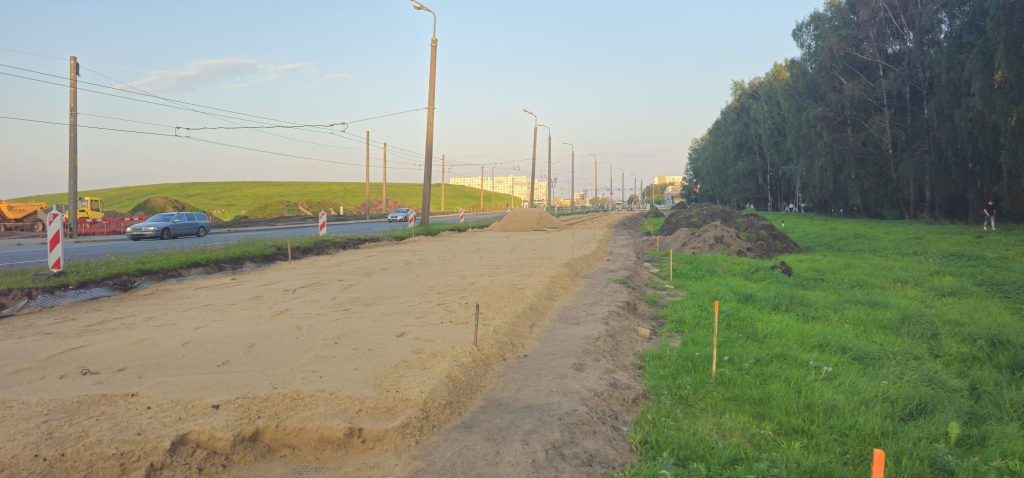 Velosipēdu ceļš Rīga - Ulbroka (Augusta Deglava iela) - Jalgrattatee - ehituse fotod