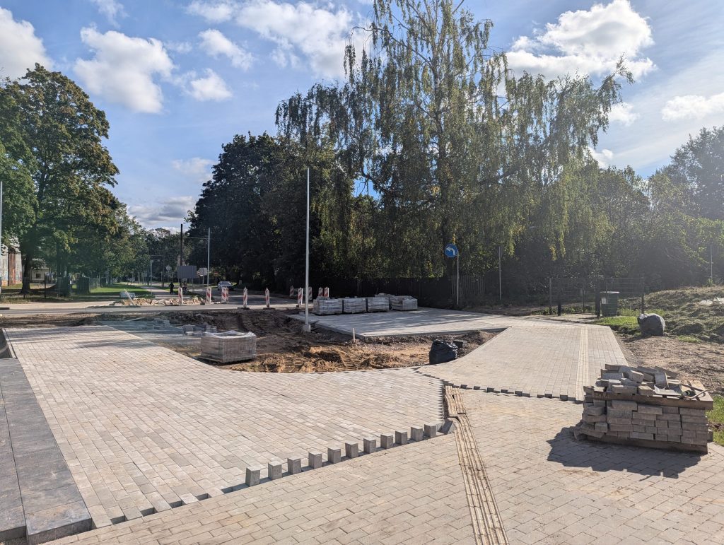 Mobilitātes punkts “Biznesa augstskola “Turība”” (Dzelzceļa iela, Dīķa iela) - Other commute - construction photos