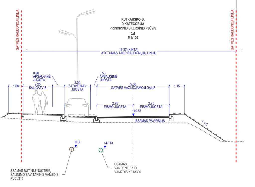 J. Rutkausko g. atkarpa iki Viršilų g. (Juozo Rutkausko g.) - Street - visualization