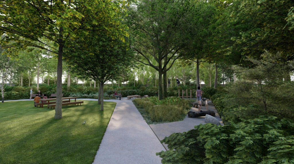 Klevų gatvės želdynas (Klevų g. 6H) - Square - visualization