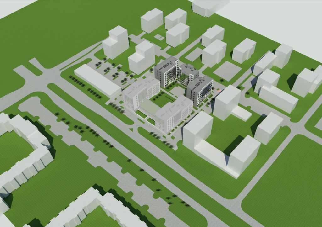 Martyno namai 4 etapas (M. Mažvydo g. 26, Pajautos g. 4A) - Multi apartment - visualization