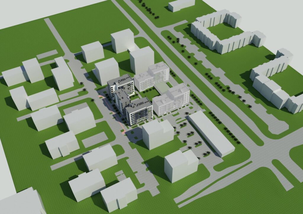 Martyno namai 4 etapas (M. Mažvydo g. 26, Pajautos g. 4A) - Multi apartment - visualization