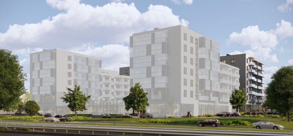 Martyno namai 4 etapas (M. Mažvydo g. 26, Pajautos g. 4A) - Multi apartment - visualization