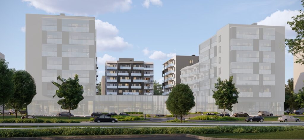 Martyno namai 4 etapas (M. Mažvydo g. 26, Pajautos g. 4A) - Multi apartment - visualization