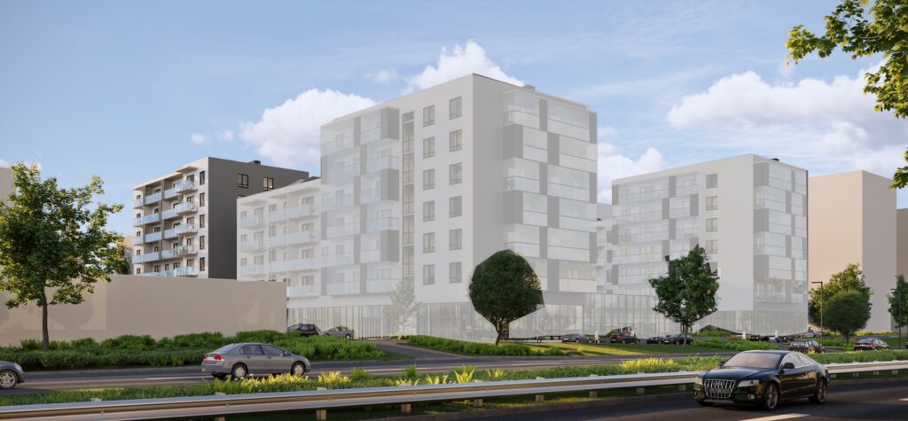 Martyno namai 4 etapas (M. Mažvydo g. 26, Pajautos g. 4A) - Multi apartment - visualization