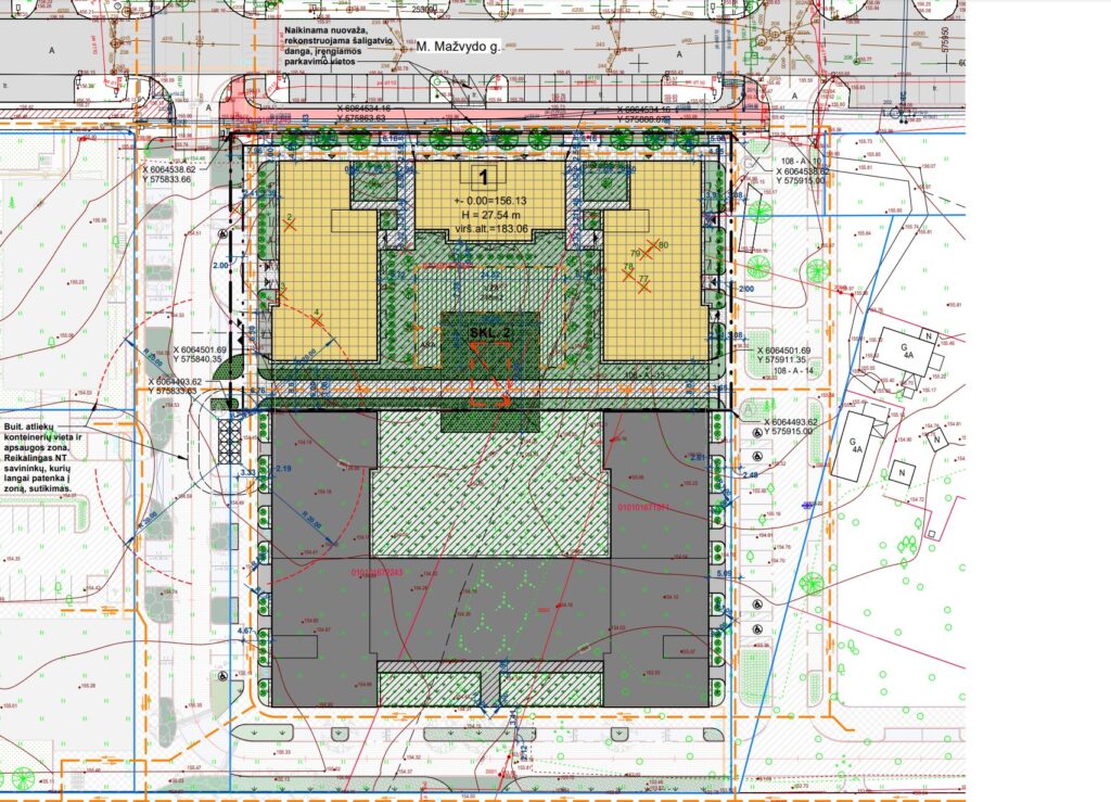 Martyno namai 4 etapas (M. Mažvydo g. 26, Pajautos g. 4A) - Multi apartment - visualization