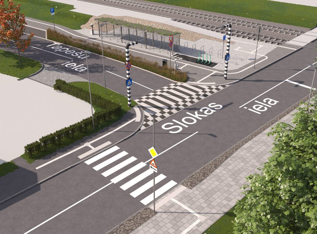 Mobilitātes punkts "Iļģuciems (Slokas iela)" (Slokas iela) - Road - visualization