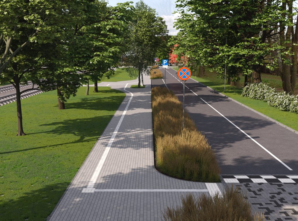 Mobilitātes punkts "Iļģuciems (Slokas iela)" (Slokas iela) - Road - visualization