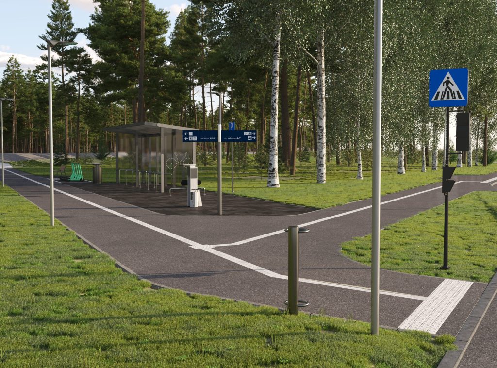 Mobilitātes punkts "Vecdaugava" (Vecāķu prospekts) - Muu liiklus - visuaalne