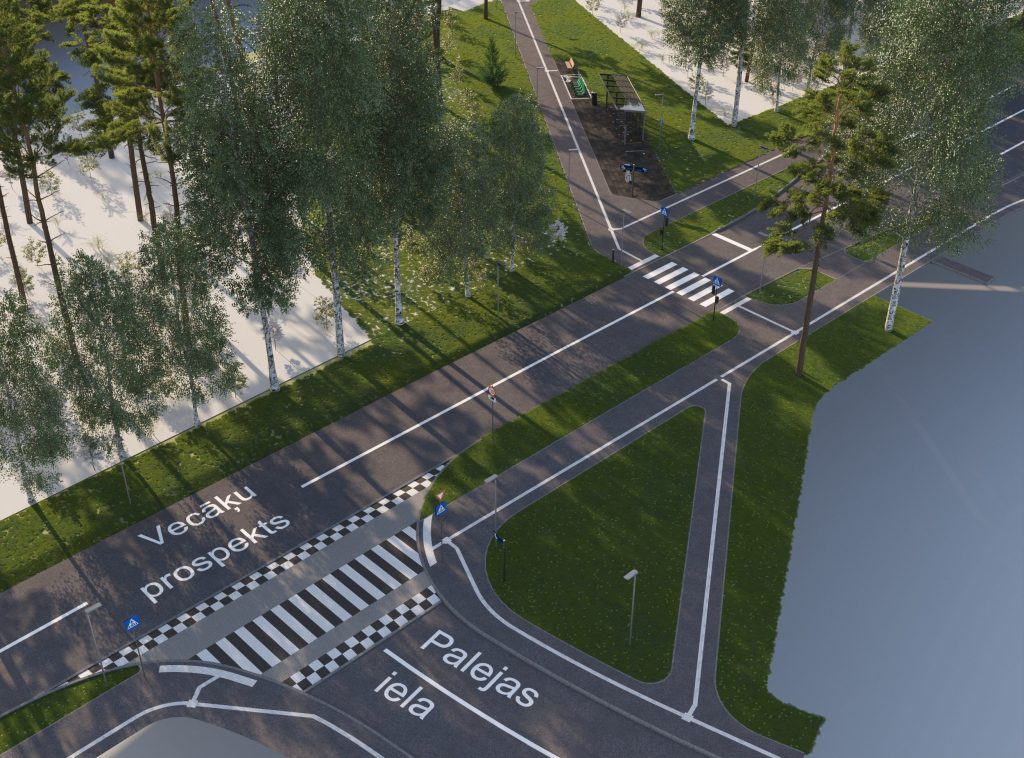 Mobilitātes punkts "Vecdaugava" (Vecāķu prospekts) - Muu liiklus - visuaalne