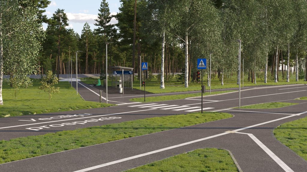 Mobilitātes punkts "Vecdaugava" (Vecāķu prospekts) - Muu liiklus - visuaalne