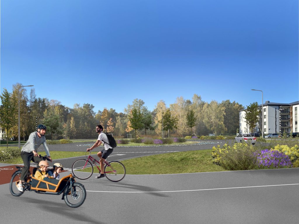 Velosipēdu ceļš Rīga - Babīte - Piņķi (Durbes iela, Jūrmalas gatve, Kurzemes prospekts, Bebru iela, Anniņmuižas bulvāris, Dammes iela, Slokas iela) - Jalgrattatee - visuaalne