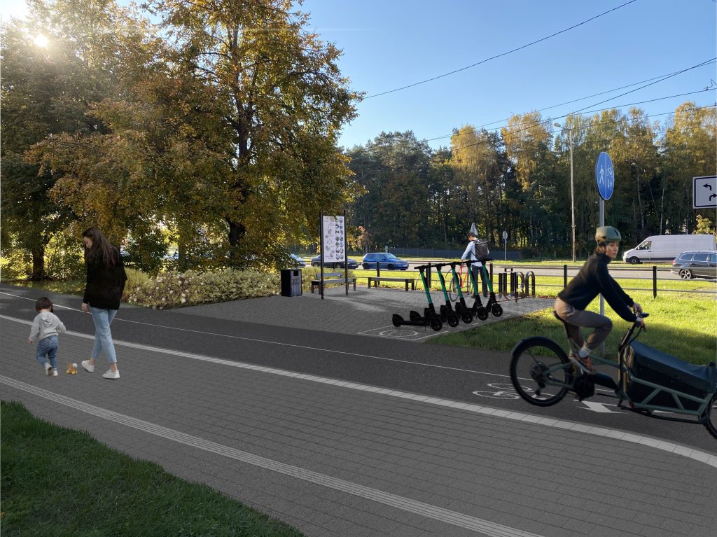 Velosipēdu ceļš Rīga - Babīte - Piņķi (Durbes iela, Jūrmalas gatve, Kurzemes prospekts, Bebru iela, Anniņmuižas bulvāris, Dammes iela, Slokas iela) - Jalgrattatee - visuaalne