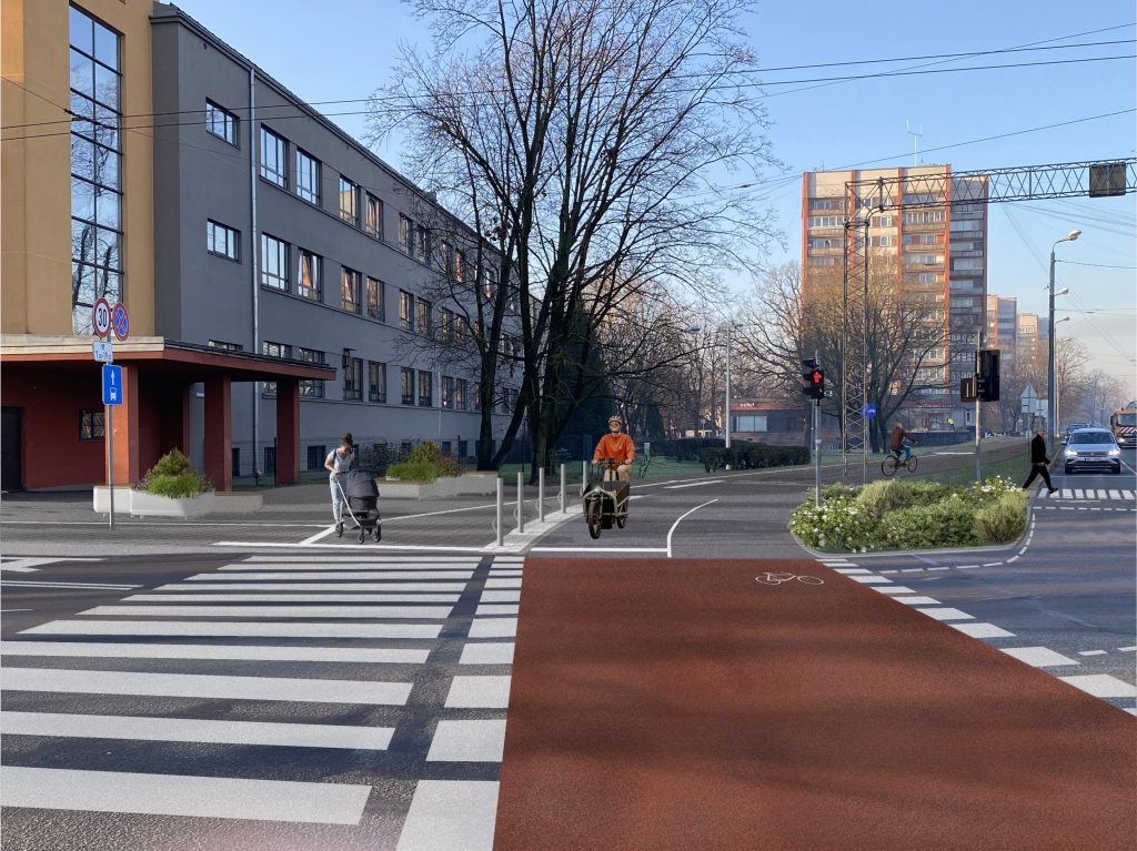 Velosipēdu ceļš Rīga - Babīte - Piņķi (Durbes iela, Jūrmalas gatve, Kurzemes prospekts, Bebru iela, Anniņmuižas bulvāris, Dammes iela, Slokas iela) - Jalgrattatee - visuaalne