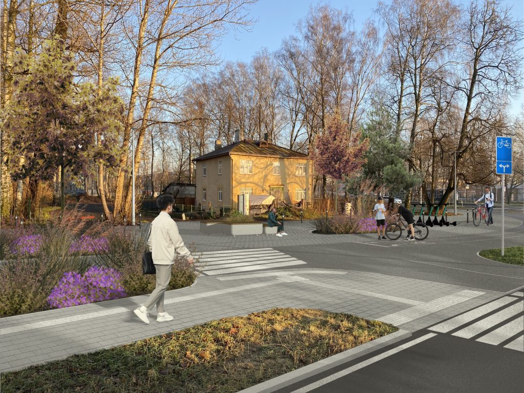 Velosipēdu ceļš Rīga - Babīte - Piņķi (Durbes iela, Jūrmalas gatve, Kurzemes prospekts, Bebru iela, Anniņmuižas bulvāris, Dammes iela, Slokas iela) - Jalgrattatee - visuaalne