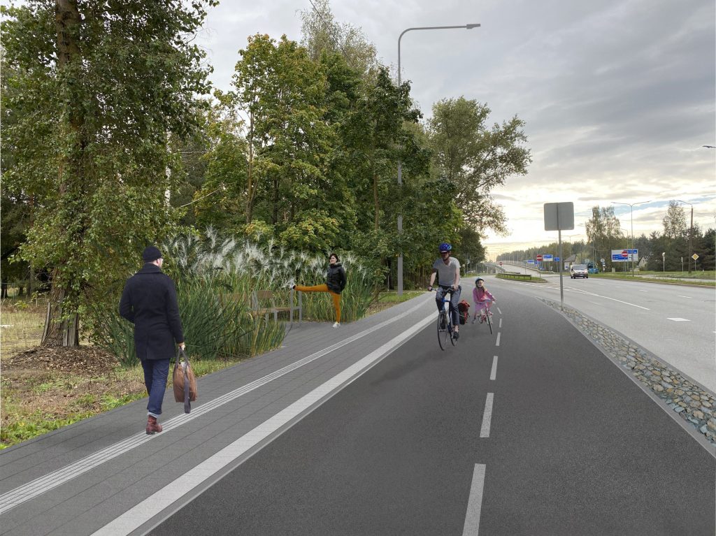 Velosipēdu ceļš Rīga - Ķekava (Mūkusalas iela, Ziepniekkalna iela) - Velosipēdu ceļš - vizualizācija