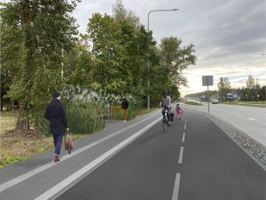 Velosipēdu ceļš Rīga – Ķekava vizualizacija