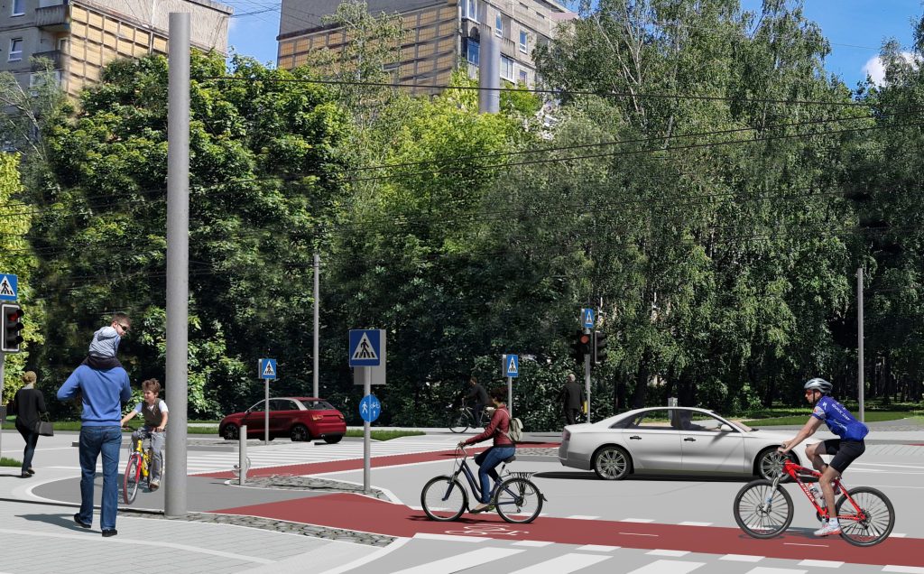 Velosipēdu ceļš Rīga - Ulbroka (Augusta Deglava iela) - Jalgrattatee - visuaalne