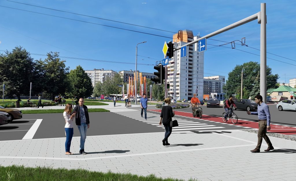 Velosipēdu ceļš Rīga - Ulbroka (Augusta Deglava iela) - Jalgrattatee - visuaalne