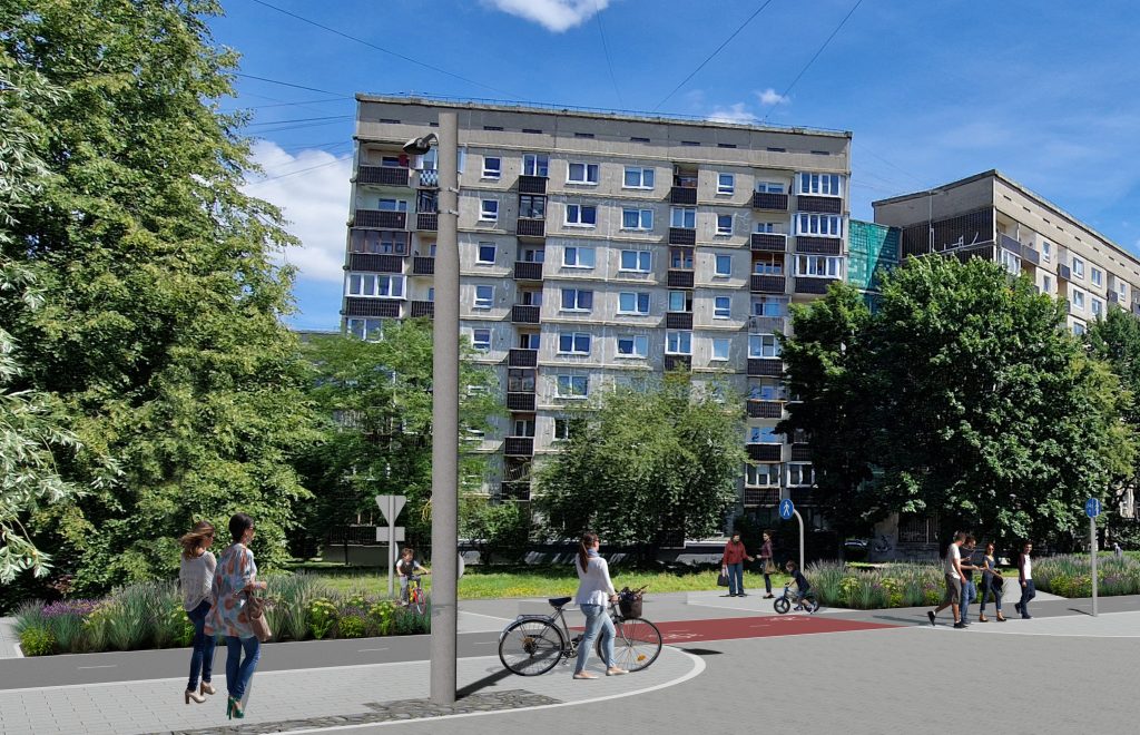 Velosipēdu ceļš Rīga - Ulbroka (Augusta Deglava iela) - Jalgrattatee - visuaalne