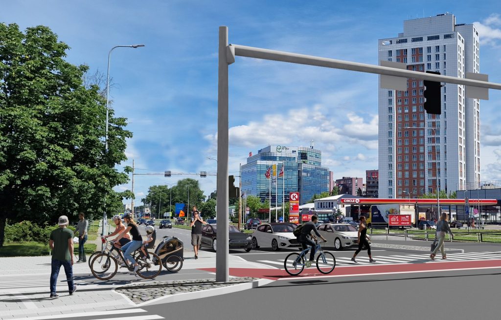 Velosipēdu ceļš Rīga - Ulbroka (Augusta Deglava iela) - Jalgrattatee - visuaalne