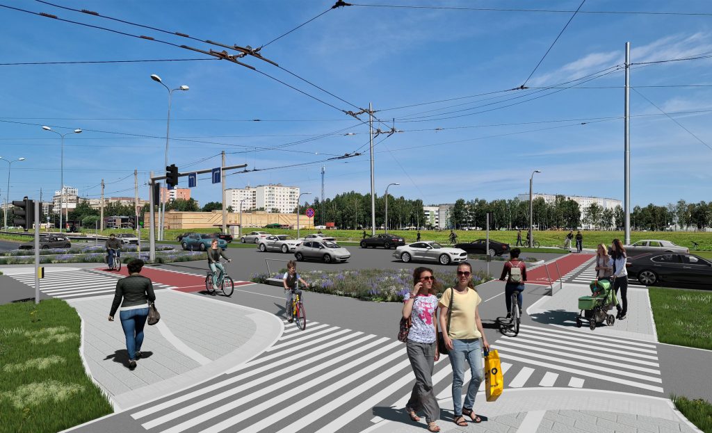 Velosipēdu ceļš Rīga - Ulbroka (Augusta Deglava iela) - Jalgrattatee - visuaalne