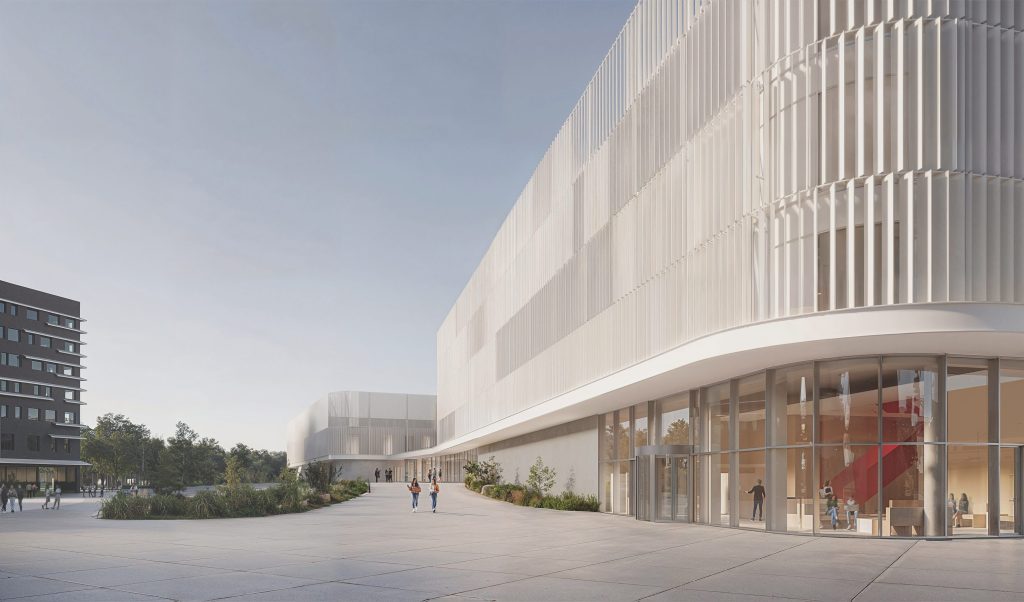 Latvijas Universitātes Akadēmiskais centrs - 4.kārta - Veselības un Sporta māja (Jelgavas iela 1) - Higher education, Sports arena - visualization