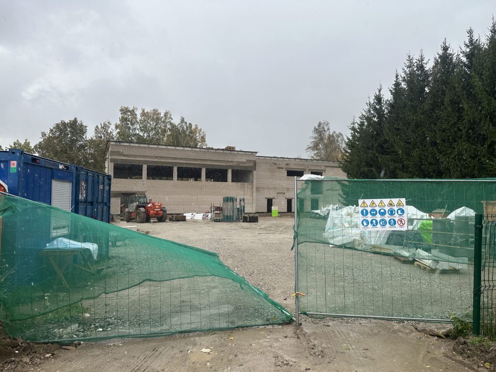 Kauno Tirkiliškių mokykla - darželis (M. Yčo g. 2) - Pirmsskolas izglītība, Pamata vai vidējā izglītība - būvdarbu attēli