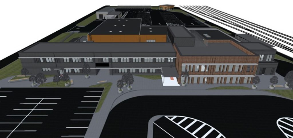 Kundziņsalas robežšķērsošanas vietas komplekss (Uriekstes iela 42B) - Administrative, Parking facility - visualization