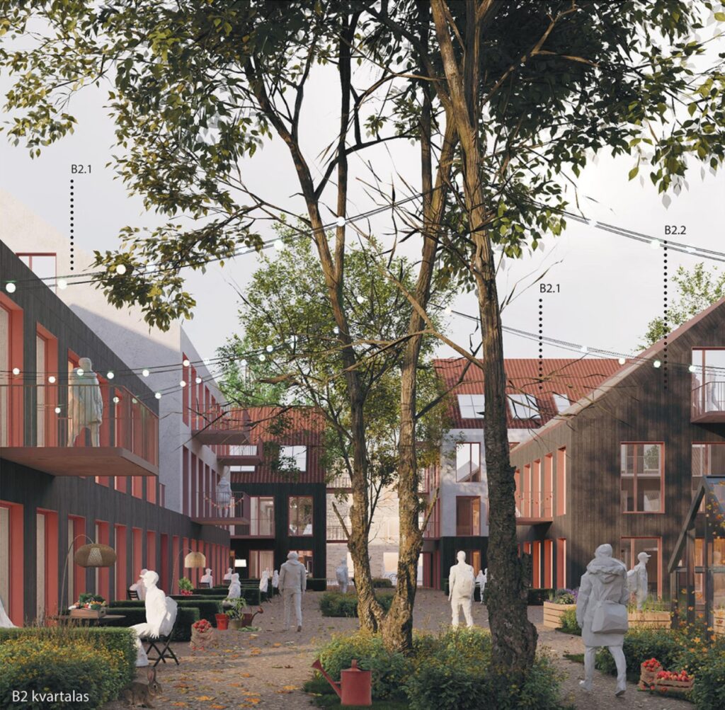 Launagiai 1 rajonas (Petro Joniko g., Žadiškių g., Dieveniškių g.) - Multi apartment - visualization