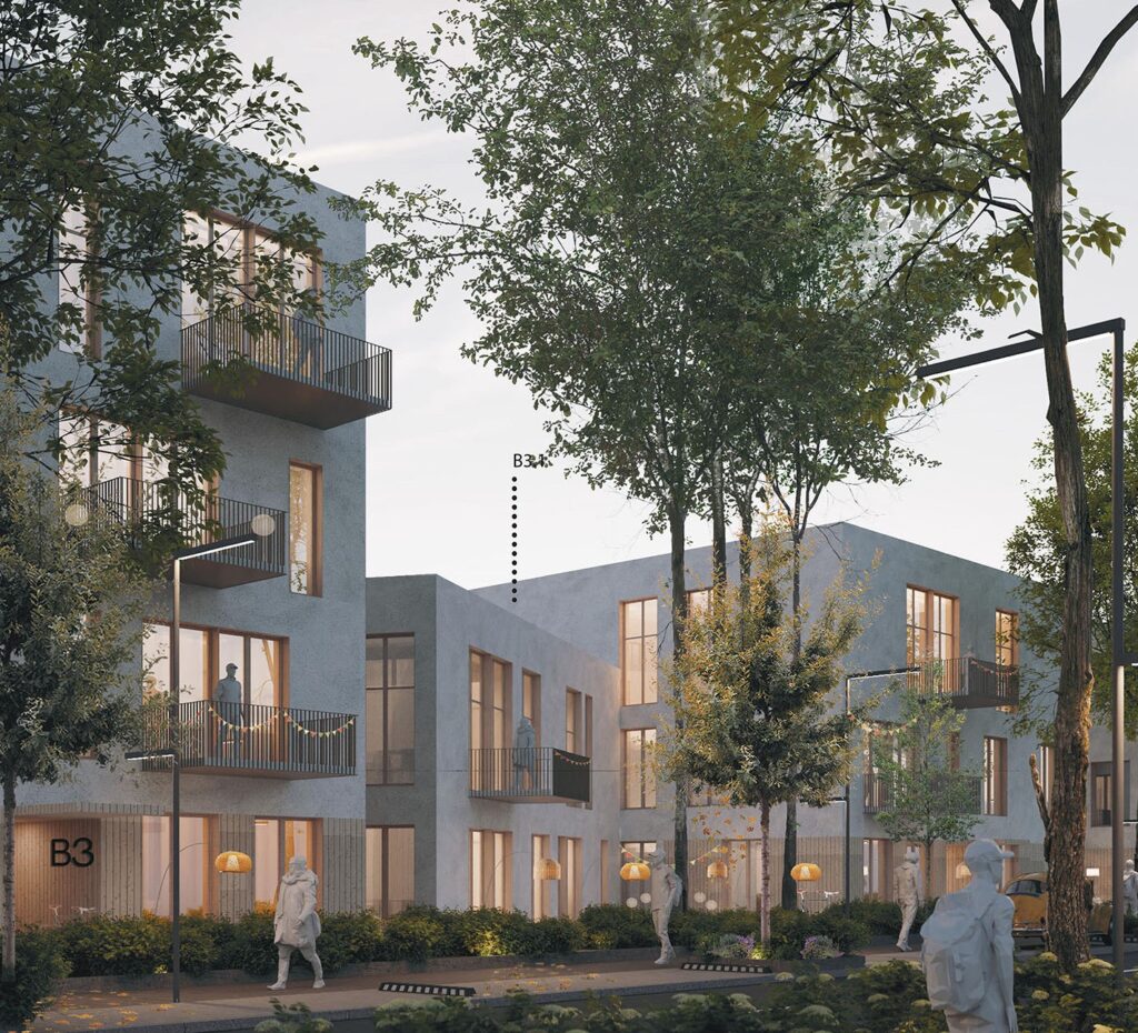 Launagiai 1 rajonas (Petro Joniko g., Žadiškių g., Dieveniškių g.) - Multi apartment - visualization