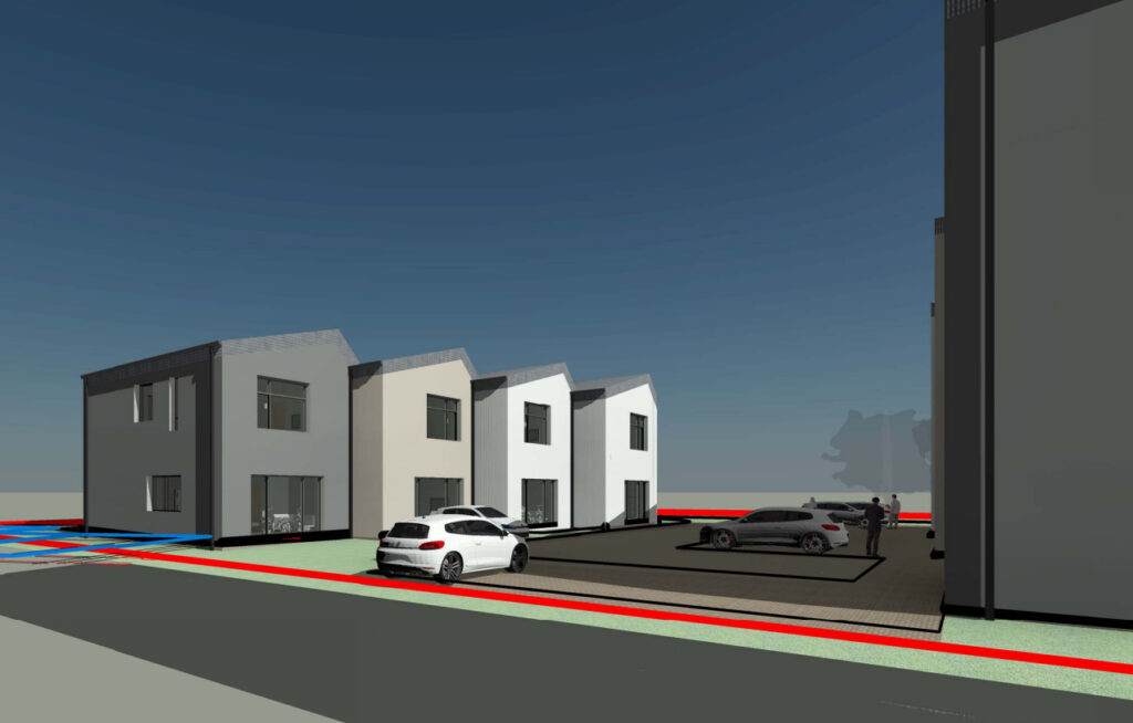 A. Mickevičiaus g. 25 (A. Mickevičiaus g. 25, Platiniškių k., Zujūnų sen.) - Row housing - visualization