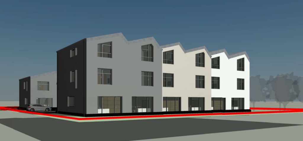 A. Mickevičiaus g. 25 (A. Mickevičiaus g. 25, Platiniškių k., Zujūnų sen.) - Row housing - visualization