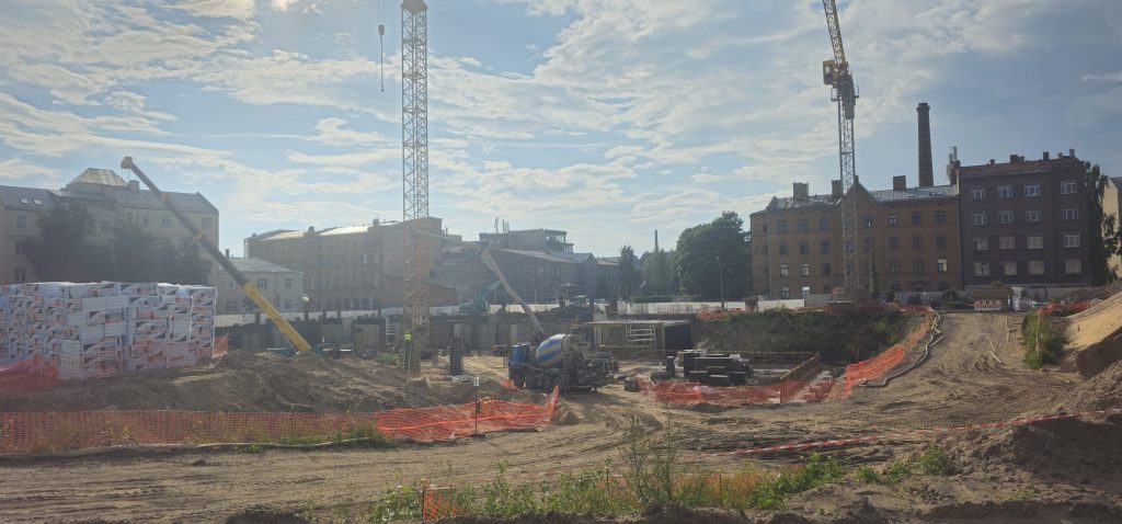 Tērbatas dārzs - 1. kārta - Tērbatas iela 78A (Tērbatas iela 78A) - Daudzdzīvokļu nams - būvdarbu attēli