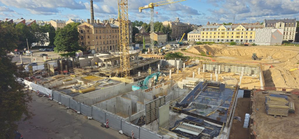 Tērbatas dārzs - 1. kārta - Tērbatas iela 78A (Tērbatas iela 78A) - Daudzdzīvokļu nams - būvdarbu attēli