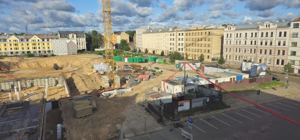 Tērbatas dārzs - 1. kārta - Tērbatas iela 78A (Tērbatas iela 78A) - Daudzdzīvokļu nams - būvdarbu attēli