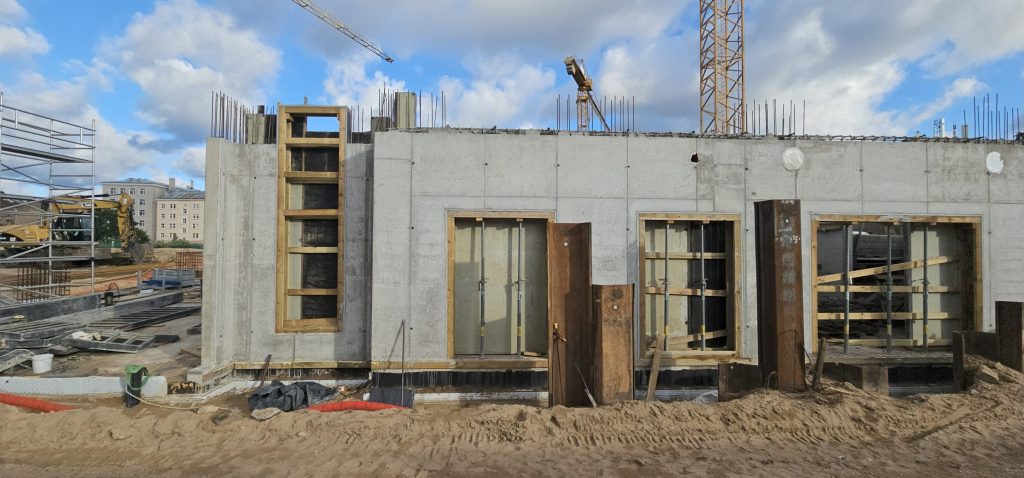 Tērbatas dārzs - 1. kārta - Tērbatas iela 78A (Tērbatas iela 78A) - Daudzdzīvokļu nams - būvdarbu attēli