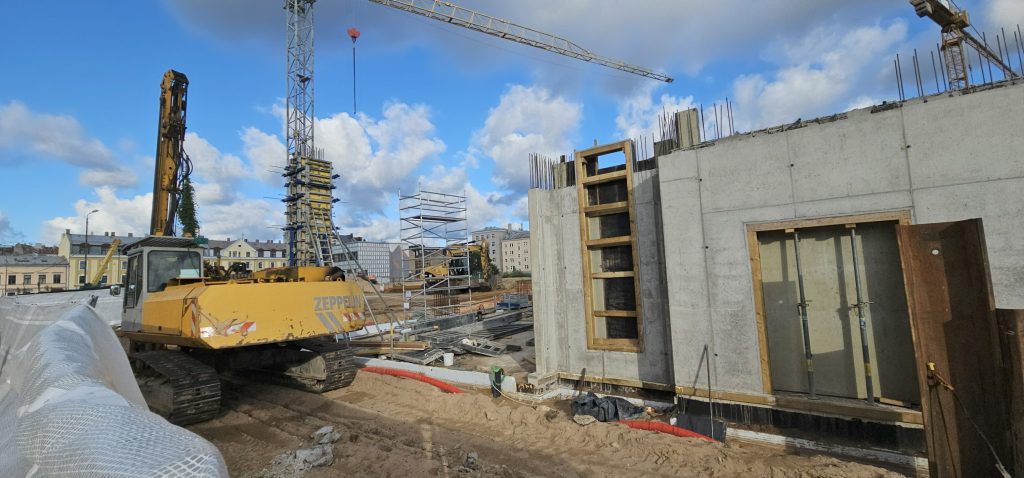 Tērbatas dārzs - 1. kārta - Tērbatas iela 78A (Tērbatas iela 78A) - Daudzdzīvokļu nams - būvdarbu attēli