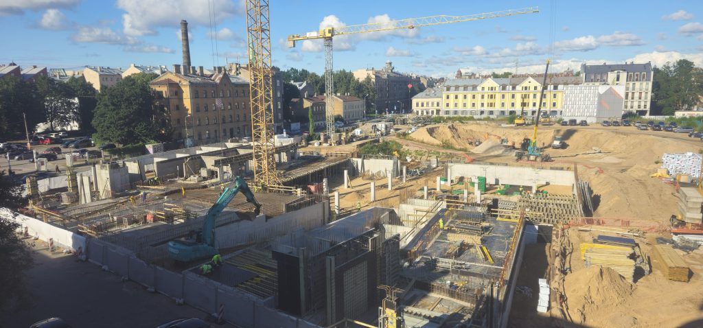 Tērbatas dārzs - 1. kārta - Tērbatas iela 78A (Tērbatas iela 78A) - Daudzdzīvokļu nams - būvdarbu attēli