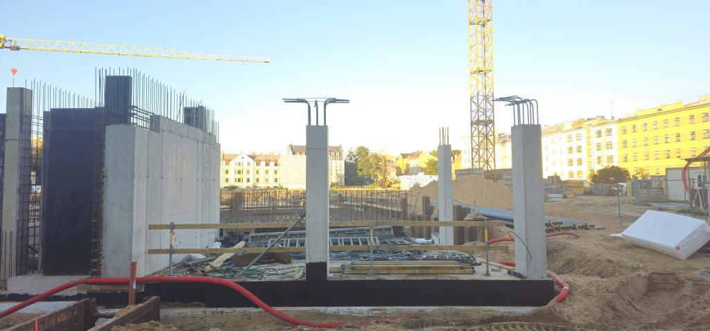 Tērbatas dārzs - 1. kārta - Tērbatas iela 78A (Tērbatas iela 78A) - Daudzdzīvokļu nams - būvdarbu attēli