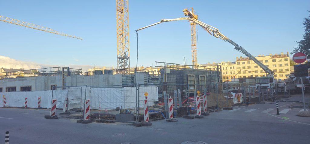 Tērbatas dārzs - 1. kārta - Tērbatas iela 78A (Tērbatas iela 78A) - Daudzdzīvokļu nams - būvdarbu attēli