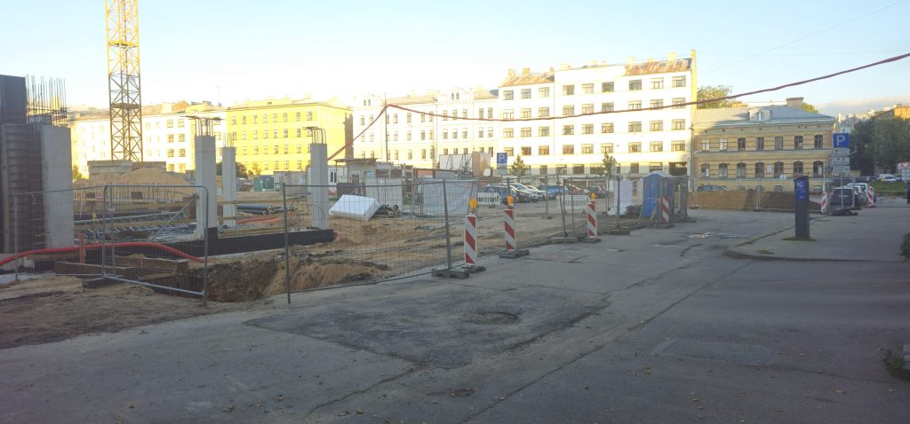 Tērbatas dārzs - 1. kārta - Tērbatas iela 78A (Tērbatas iela 78A) - Daudzdzīvokļu nams - būvdarbu attēli